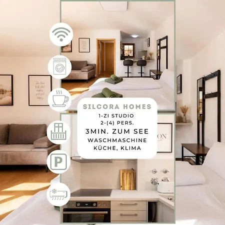 Silcora Seezeit -3 Min Zum -klimatisiert -balkon -parken -ankommen Und Wohlfuehlen *